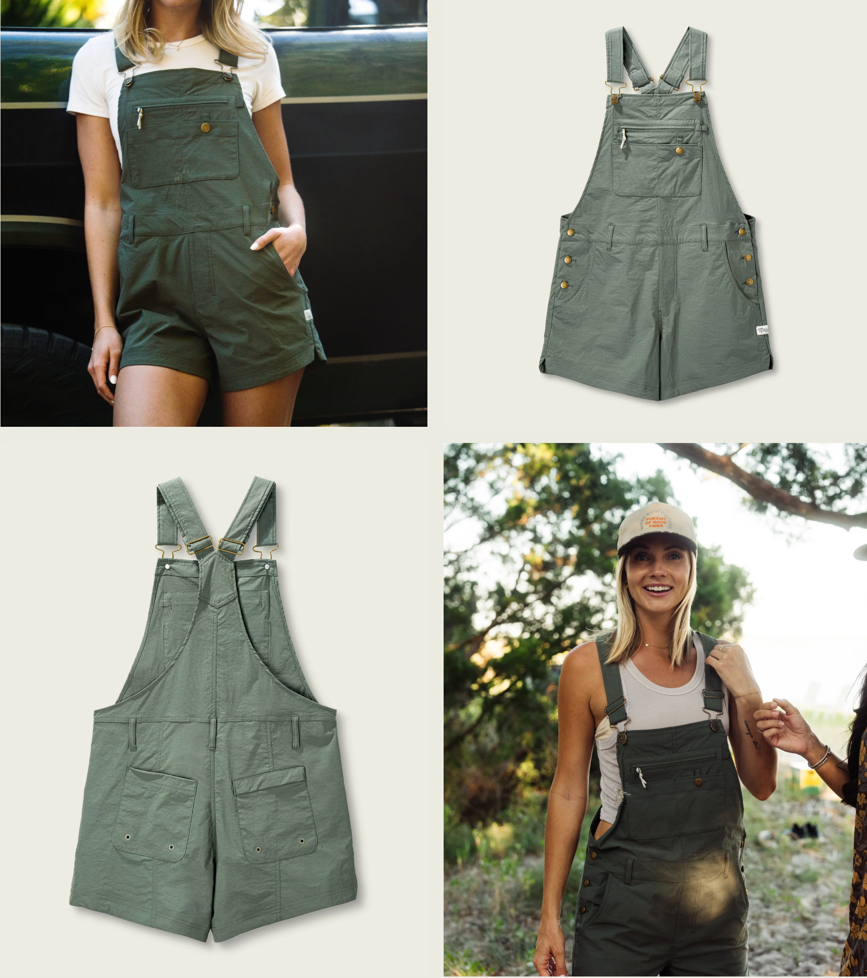 Escape Shortalls - Thyme