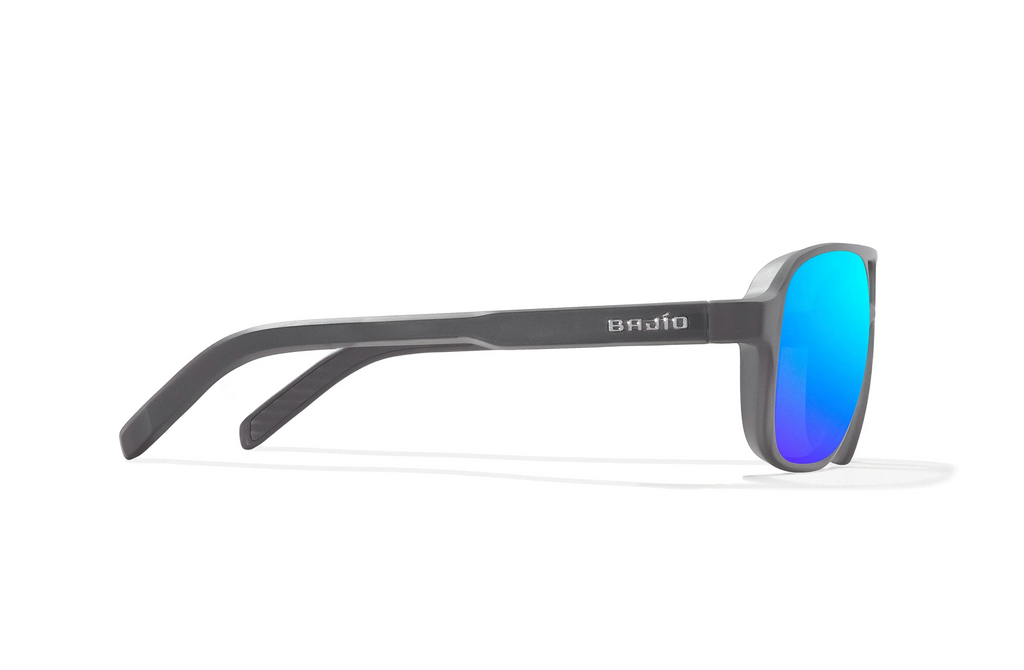 12 South Graphite - Blue Lens