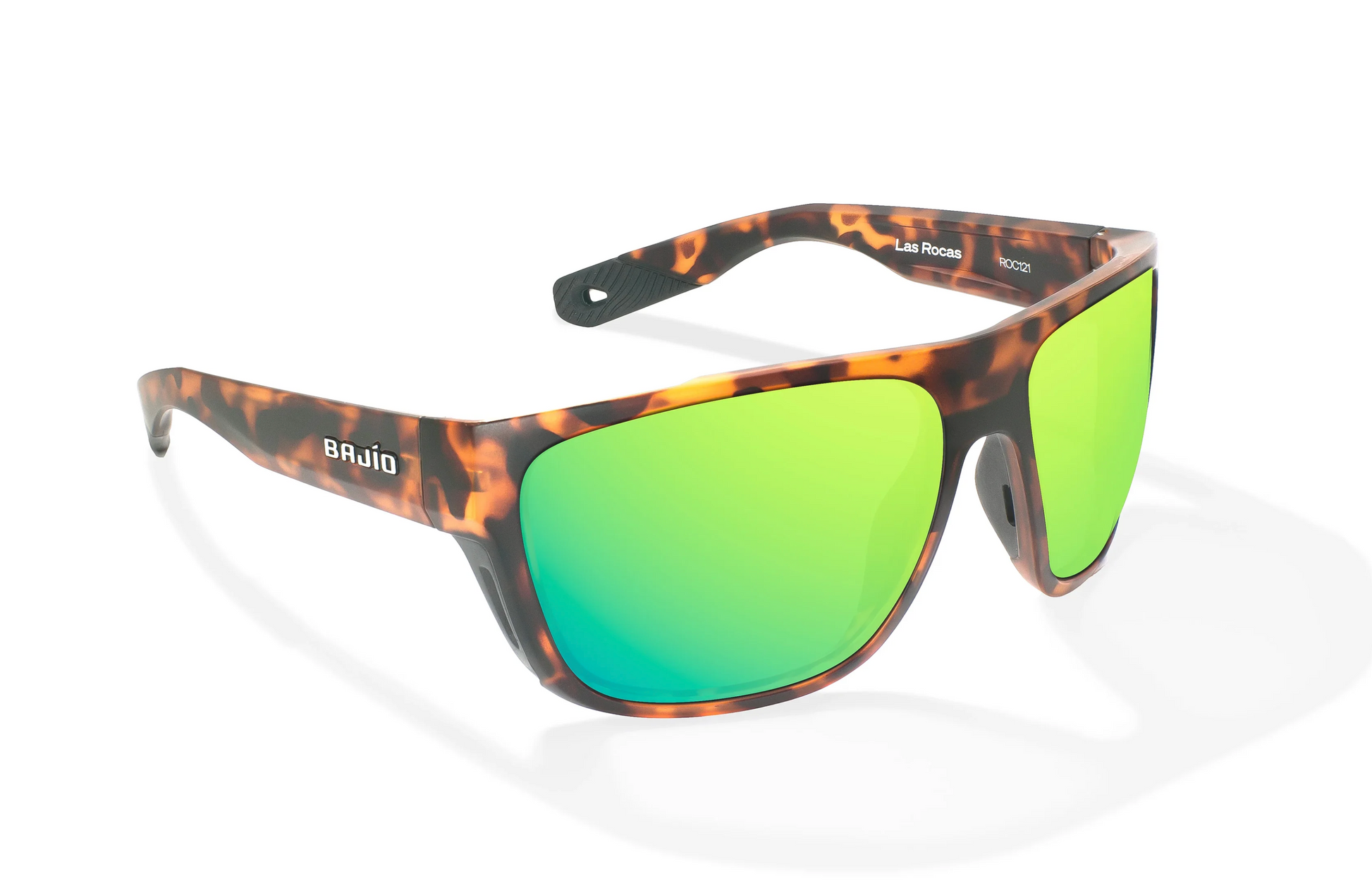 Las Rocas Brown Tort Matte / Green Mirror Glass Lens