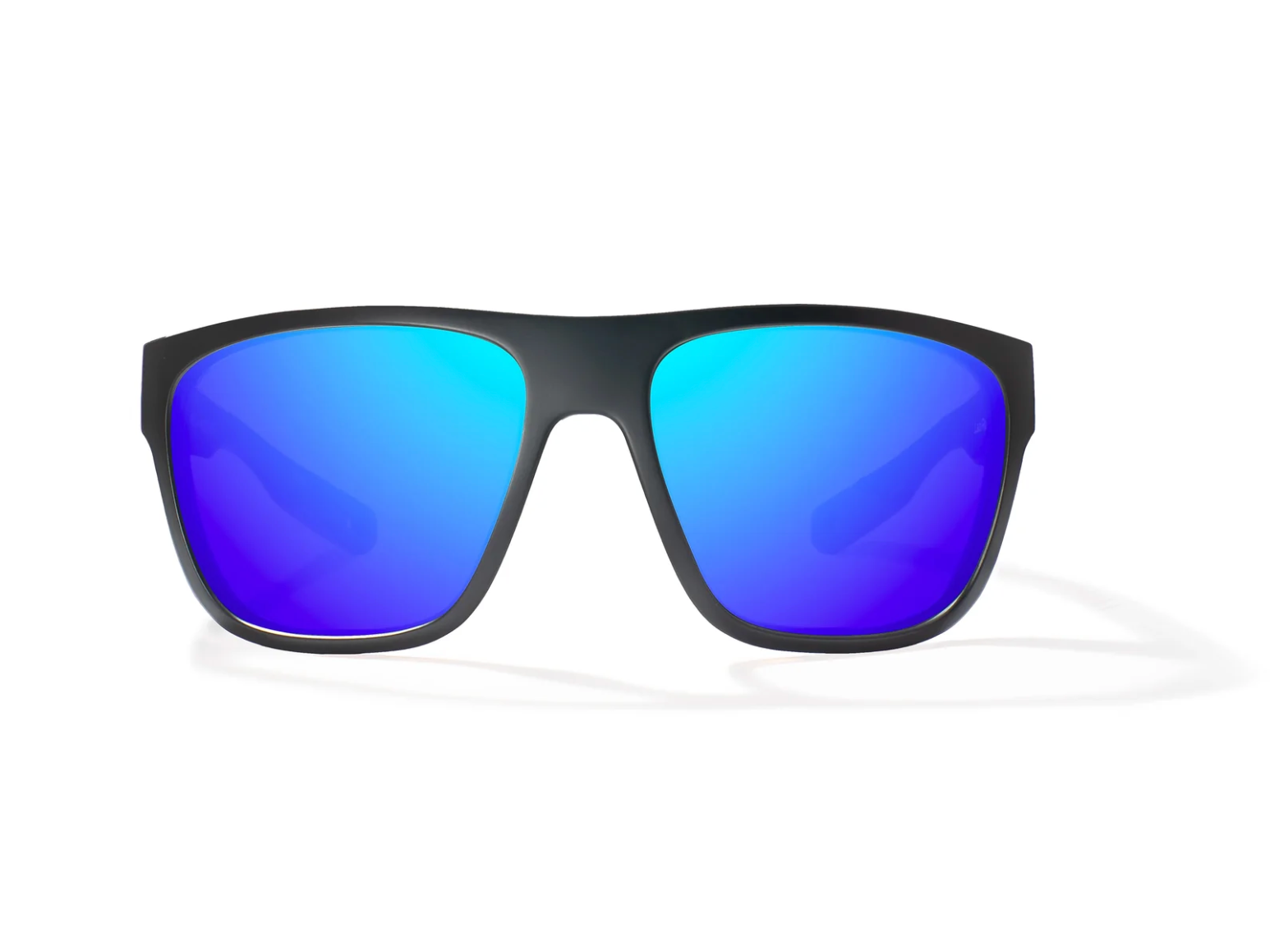 Las Rocas Black Matte/Blue Mirror Glass Lens