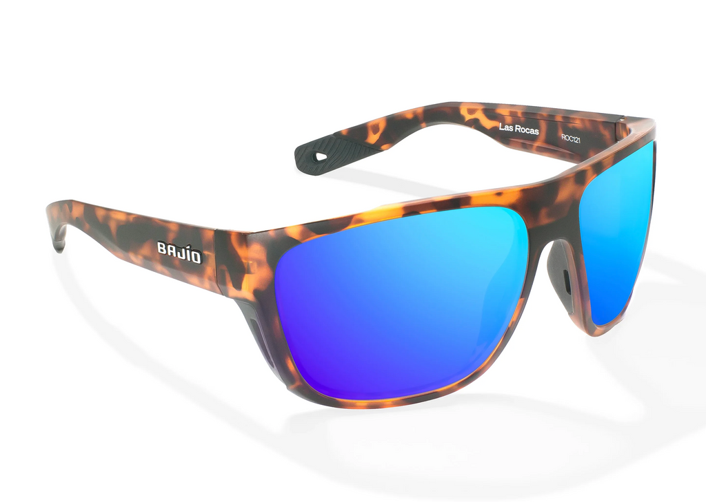 Las Rocas Brown Tort - Blue Mirror Glass