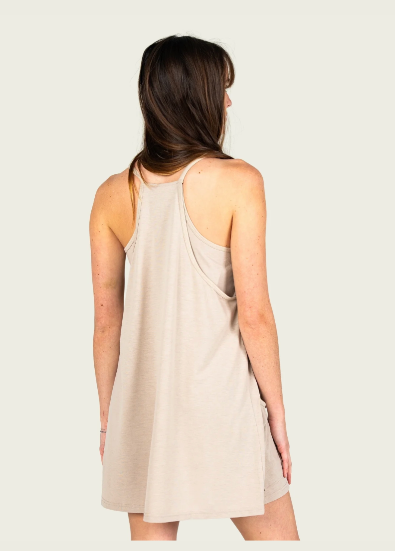 Women's Buxton Romper Dress - Khaki Heather