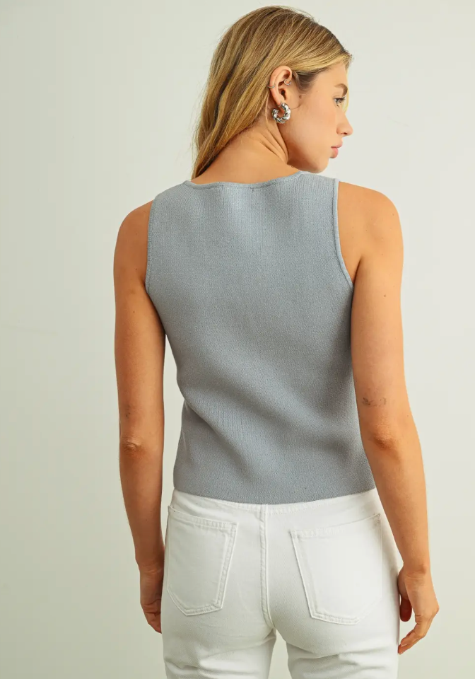 Driftwood Button Knit Top
