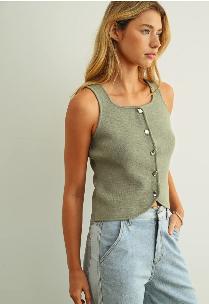 Willow Point Button Vest