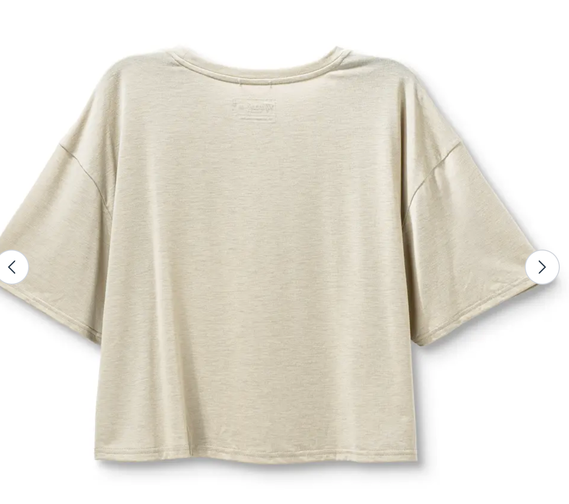 Women's Buxton Flowy Tee - Khaki Heather