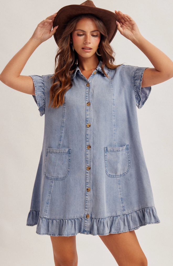 Porch Swing Denim Dress