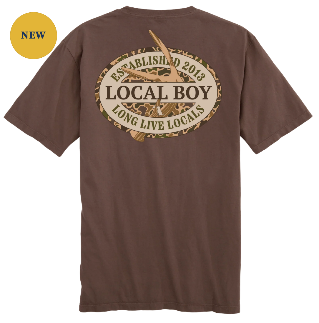 Youth Old School Antler Oval T-Shirt