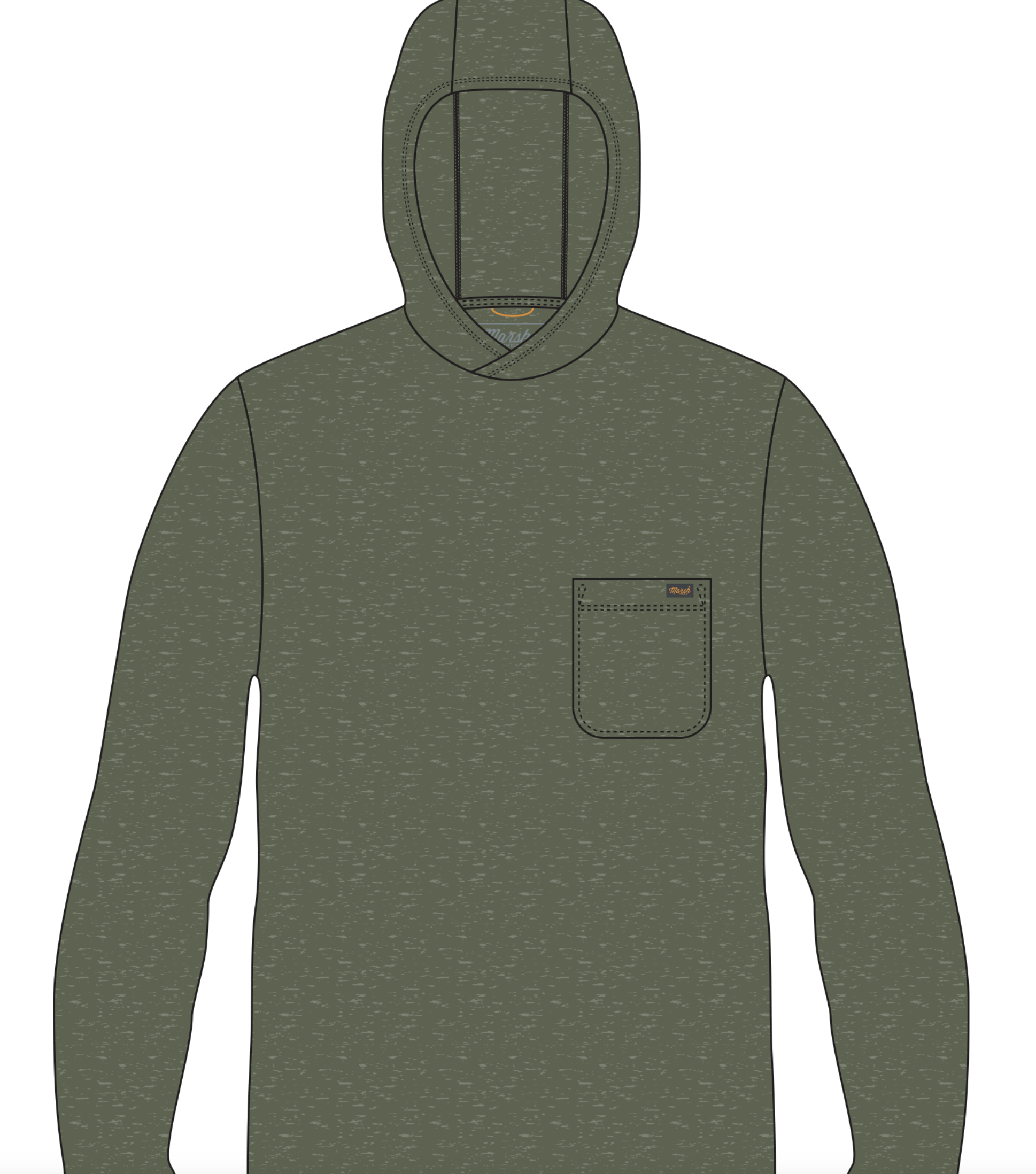 Buxton HD Hoodie Grape Leaf