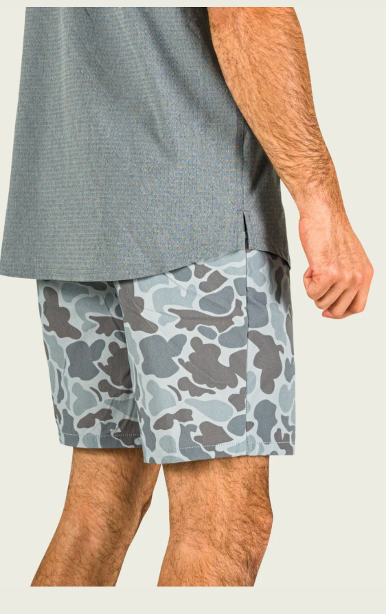 Prime Hagood Shorts - Gray Mallard Camo