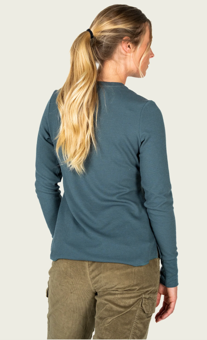 Women's Surfside Waffle Shirt - Mallard Green
