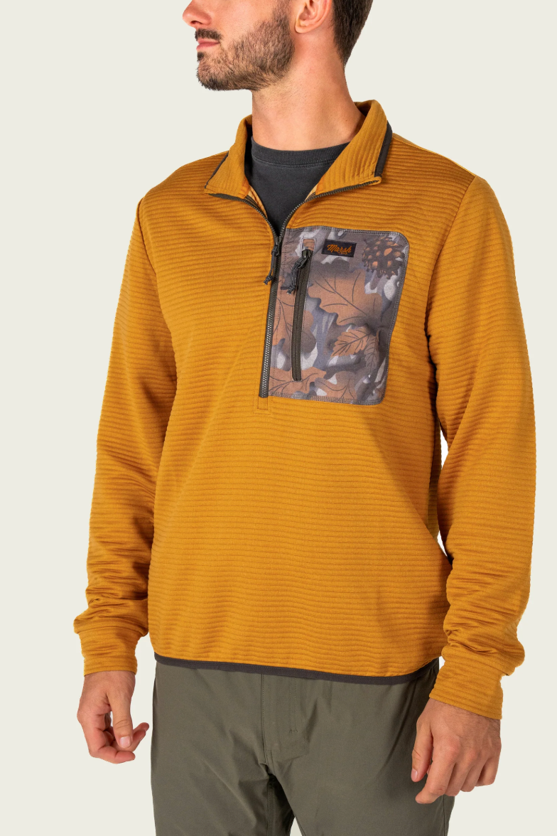 Sullivan 1/4 Zip - Buckthorn Brown