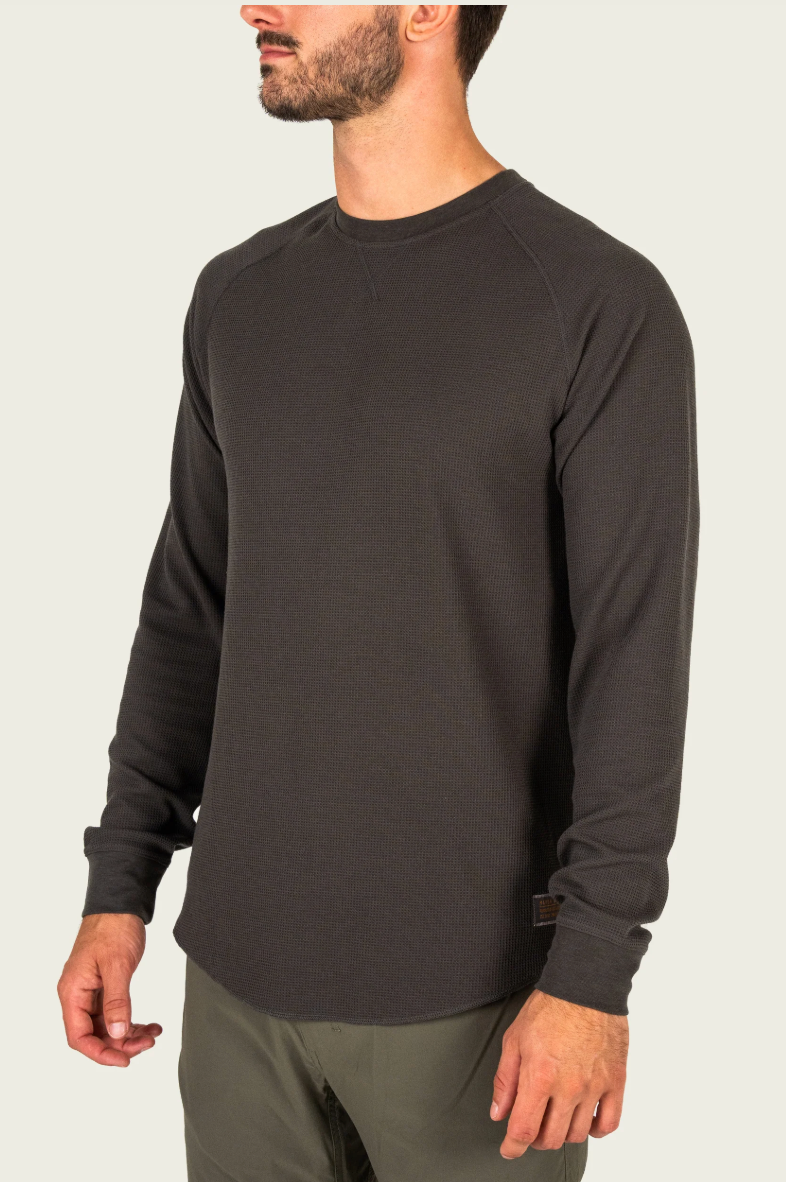 Surfside Waffle Shirt - Raven