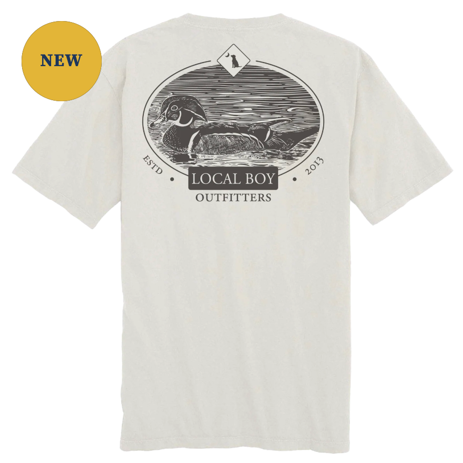 Wood Cut T-Shirt-Silver