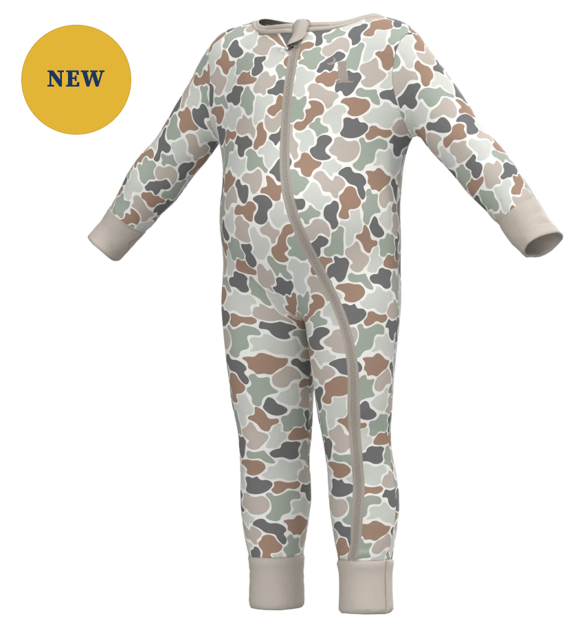 Local Girl Baby Bodysuit Forest Camo Flora