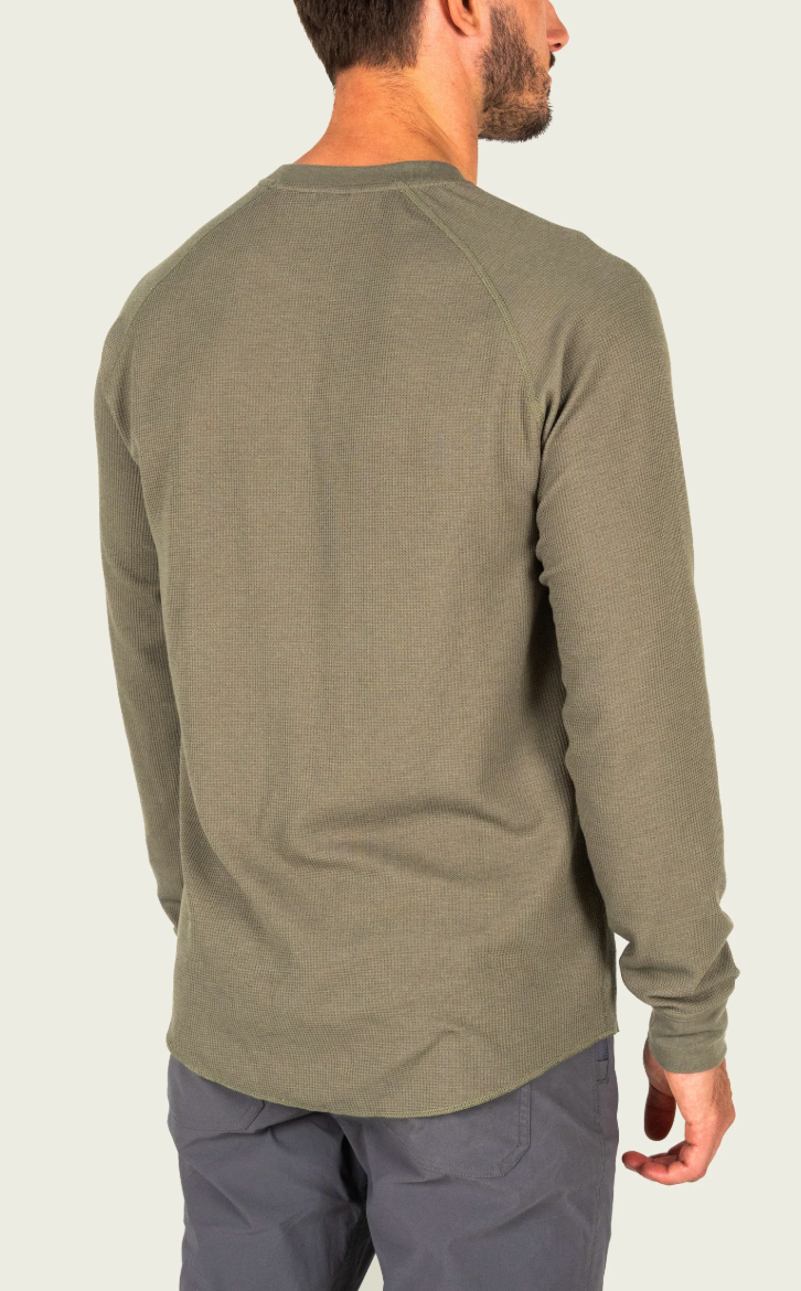 Surfside Waffle Shirt-Sage Brush