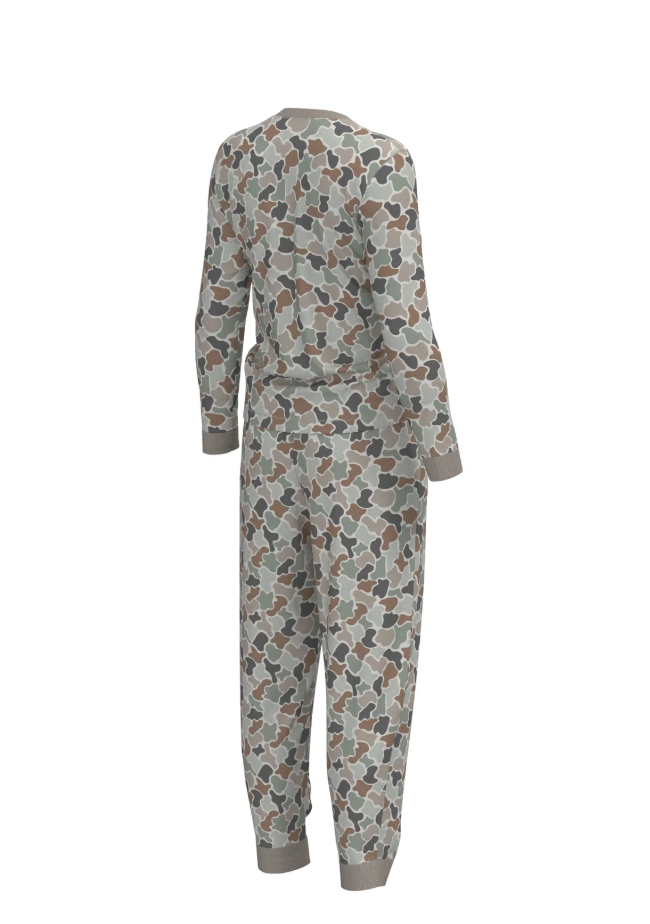 Youth Local Girl Pajama Set-Forest Camo Flora