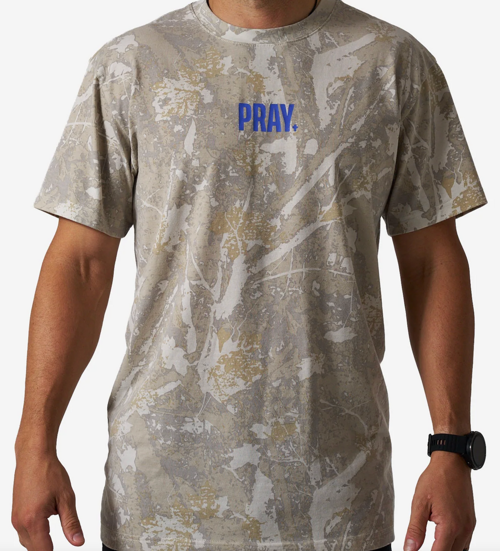 Vintage Washed Tee - PRAY - Drifter Camo