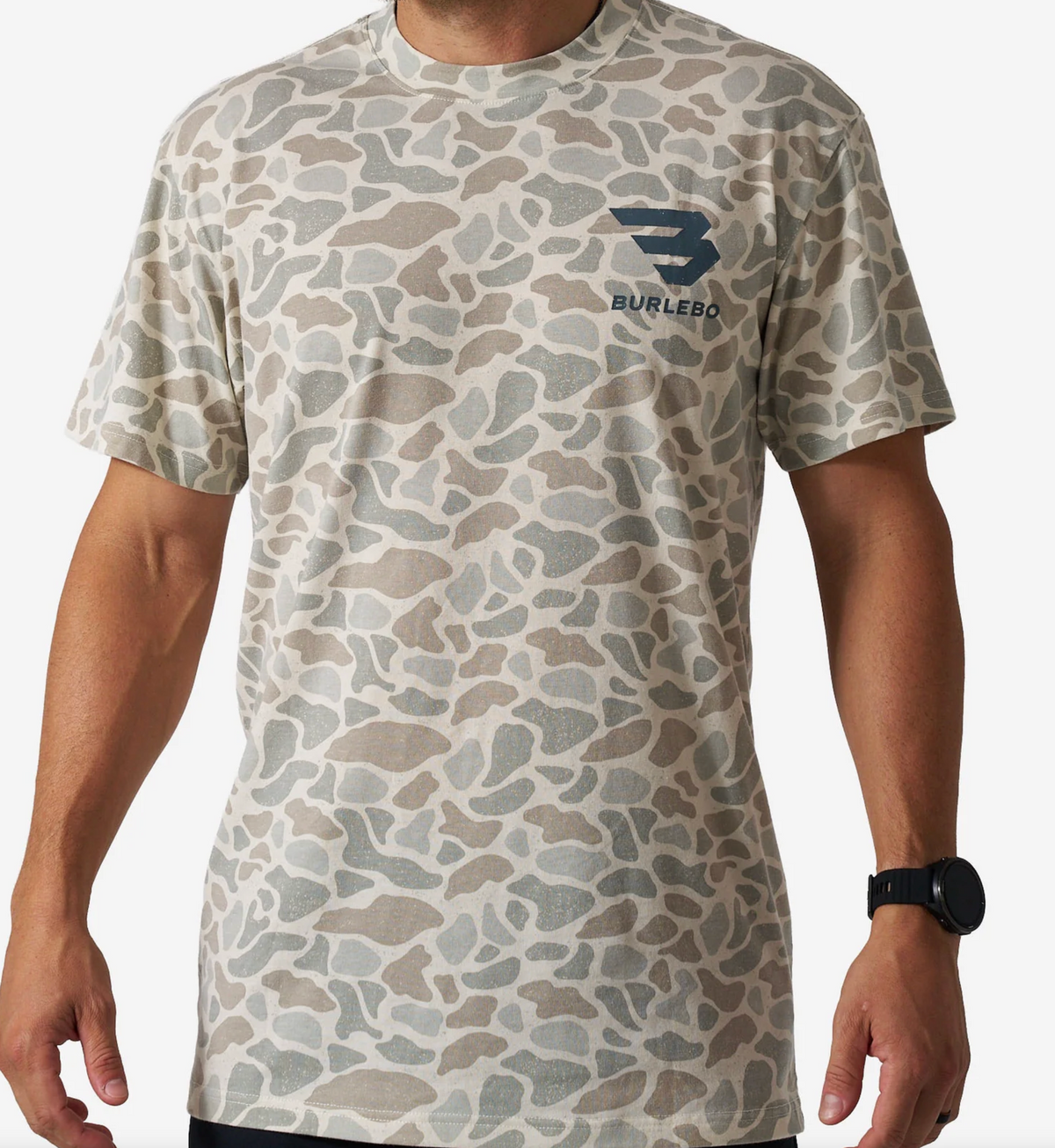 Vintage Washed Tee - God's Glory - Classic Deer Camo