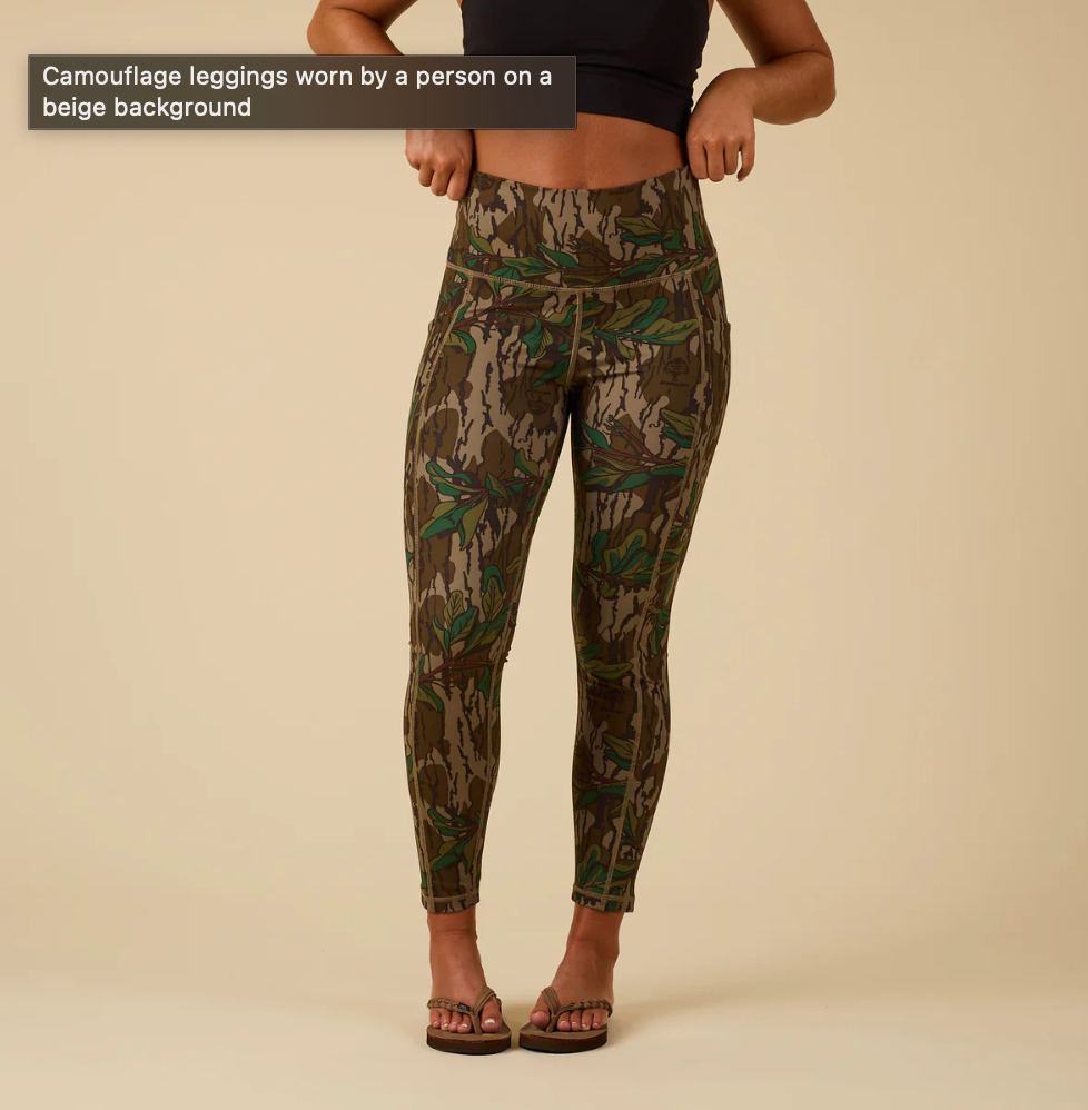 LG Bottomland Camo High Waisted Pocket Leggings