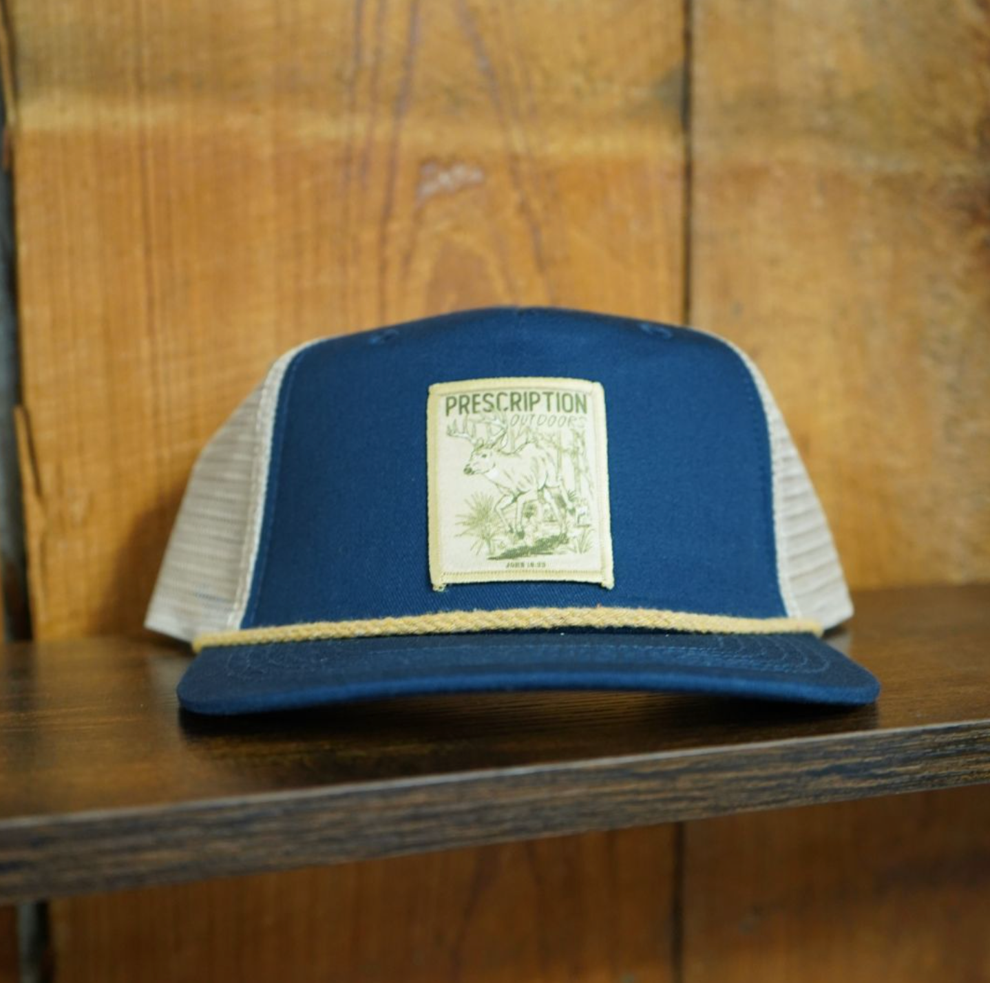 Chasin' Deer Rope Patch Hat