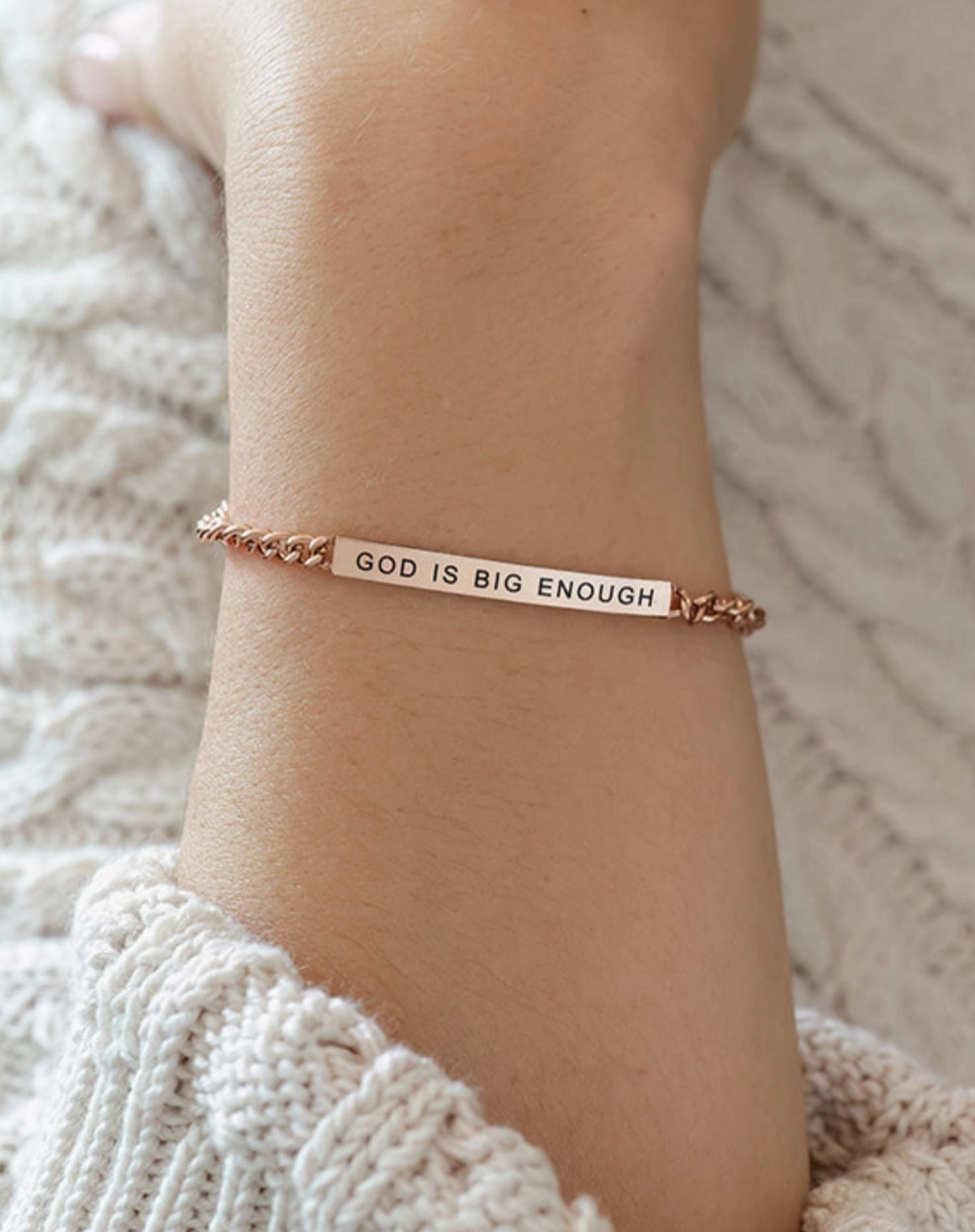 God is Big Enough Bracelet