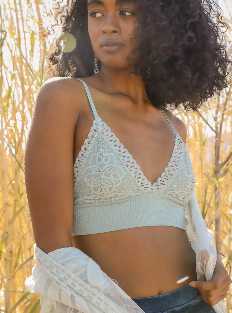 Lace Longline Seamless Bralette