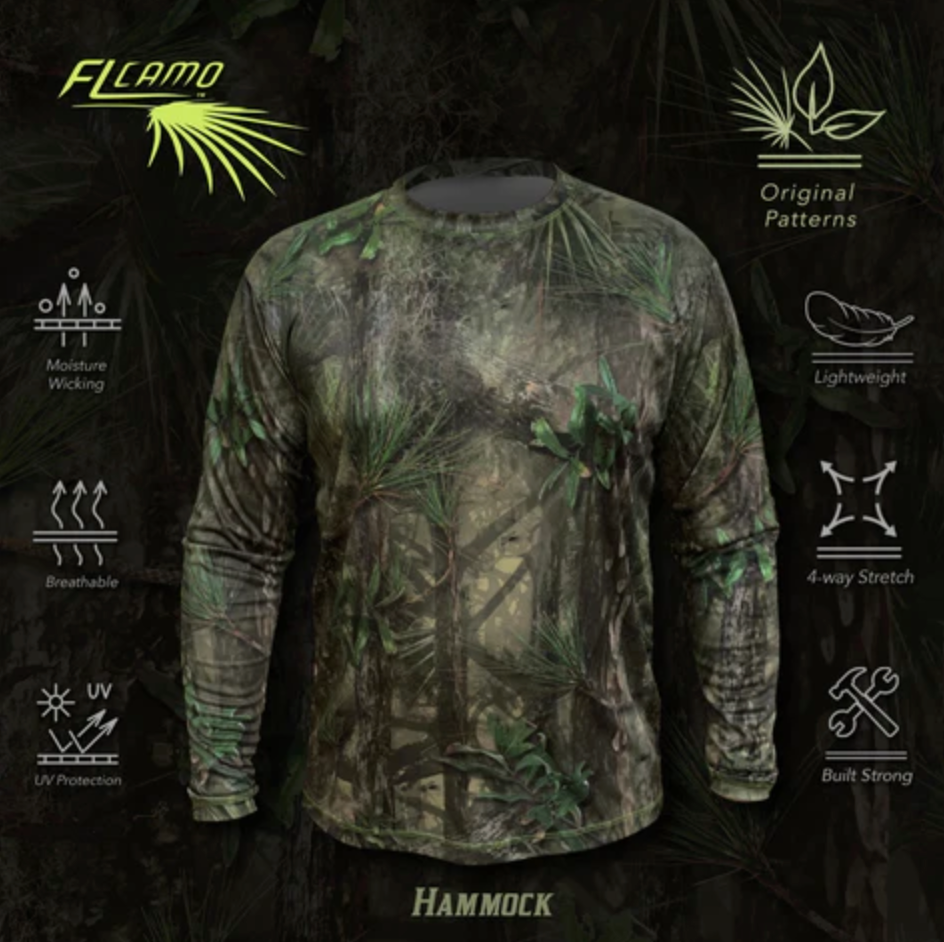 Lightweight Performance Long Sleeve Shirt - FL Camo Hammock