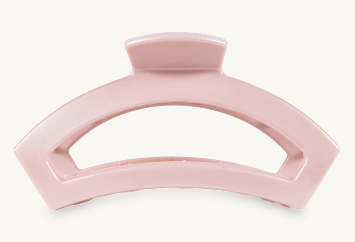 Pearly Pink Open Hair Clip