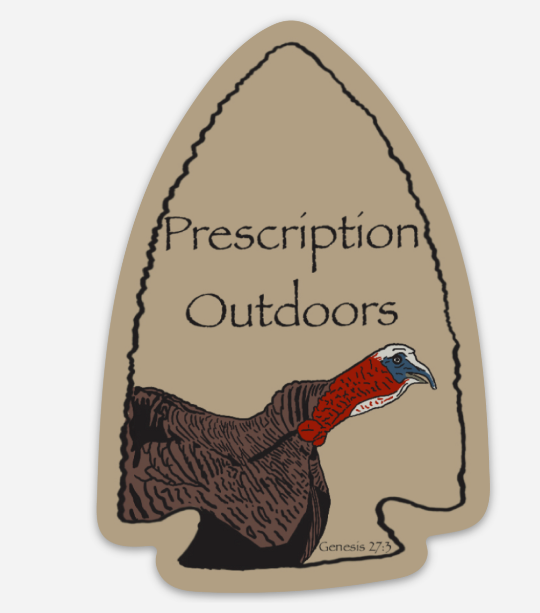 Native Turkey Sticker