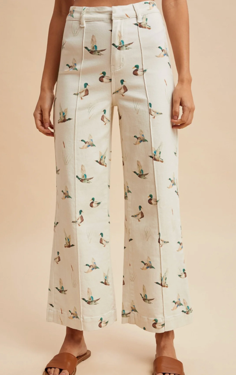 Mallard Print Stretch Jean