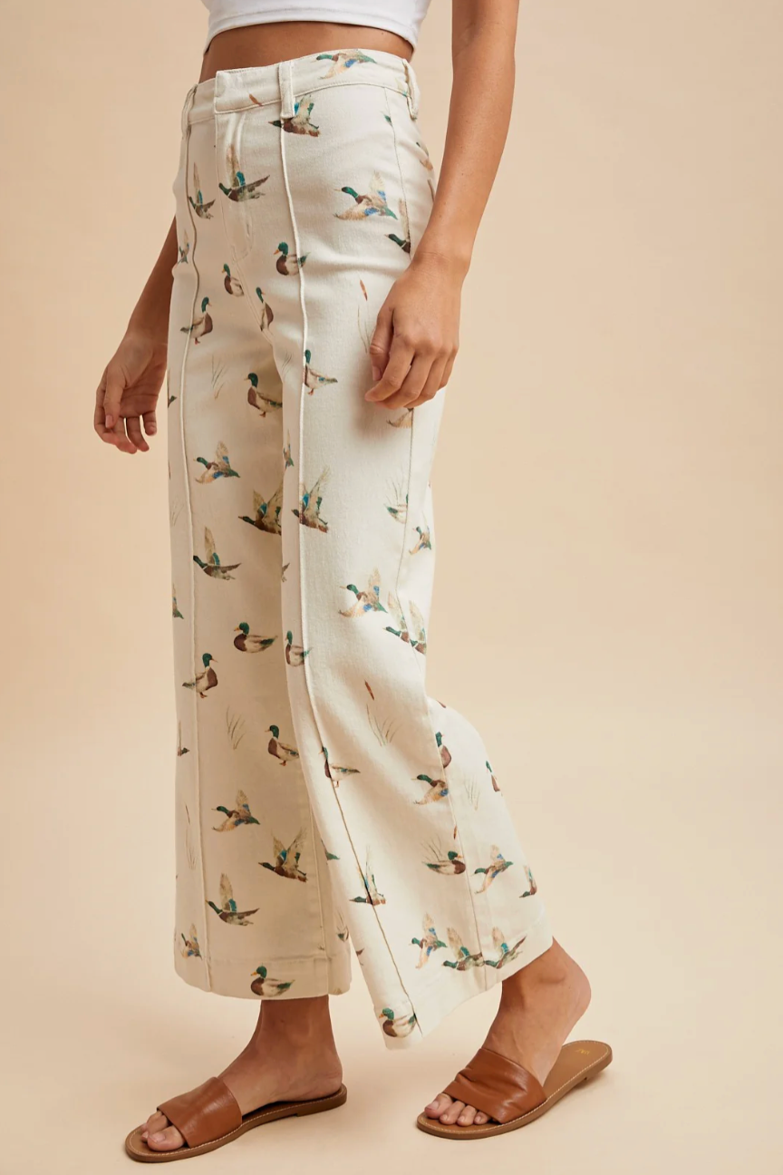 Mallard Print Stretch Jean
