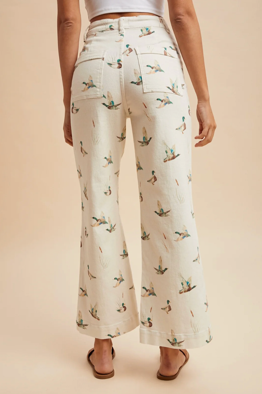 Mallard Print Stretch Jean