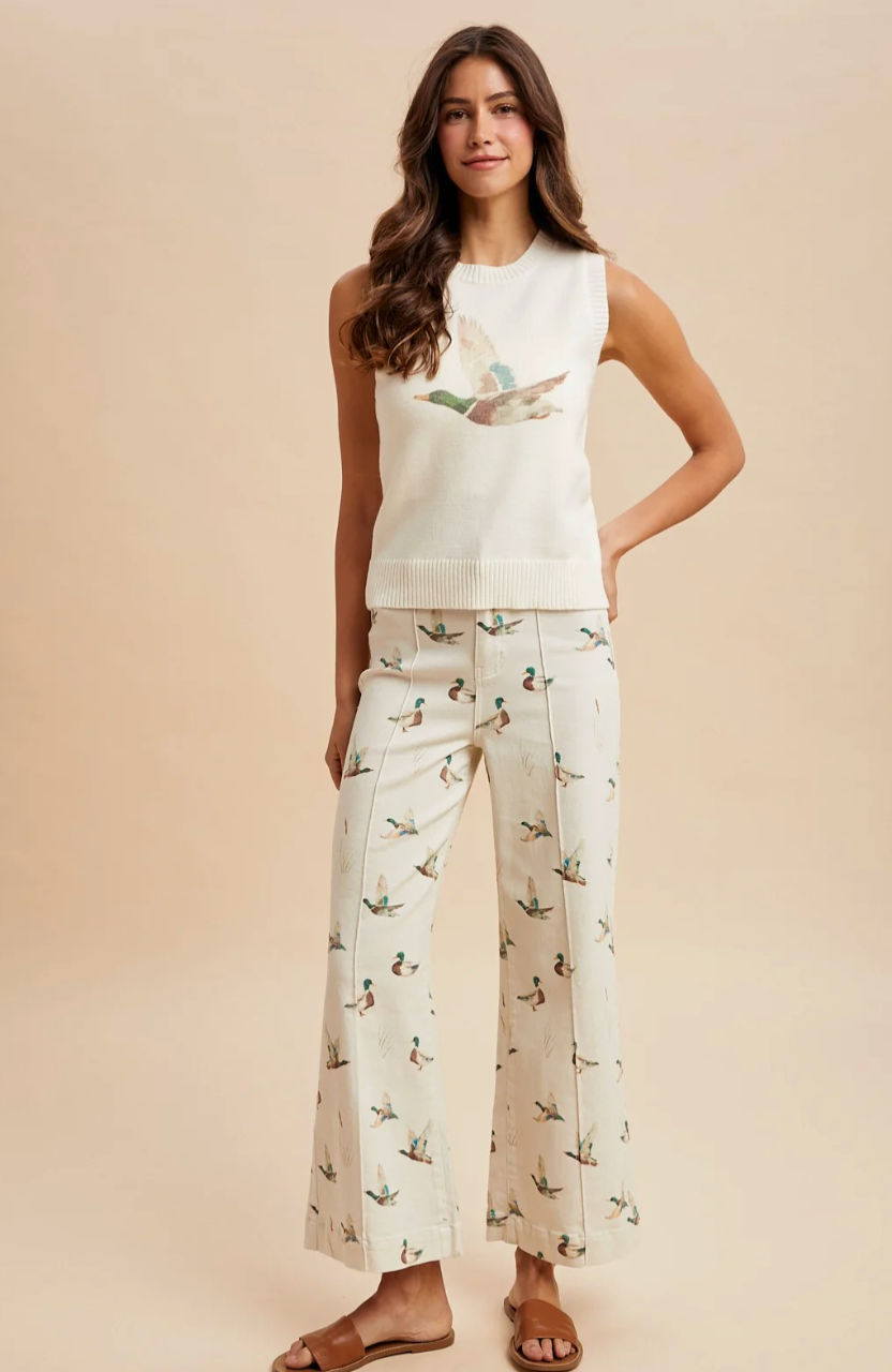 Mallard Print Stretch Jean