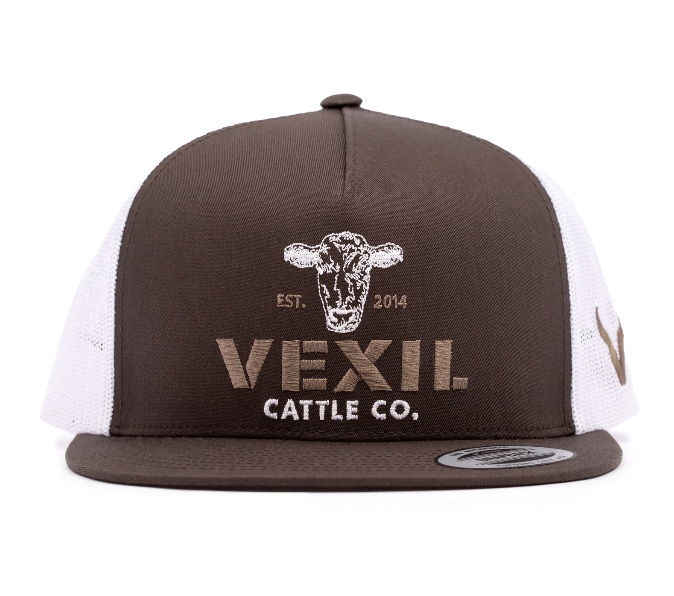 Vexil Cattle Co. - Est. 2014 - Wet Brown/White Mesh