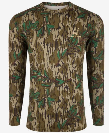 Youth Performance Camo Long Sleeve Crew