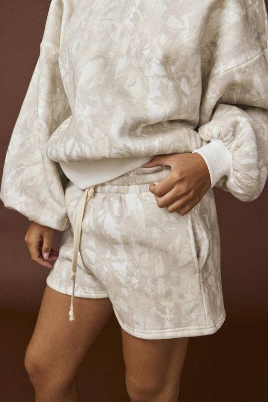 Woodland Camo Crewneck And Shorts