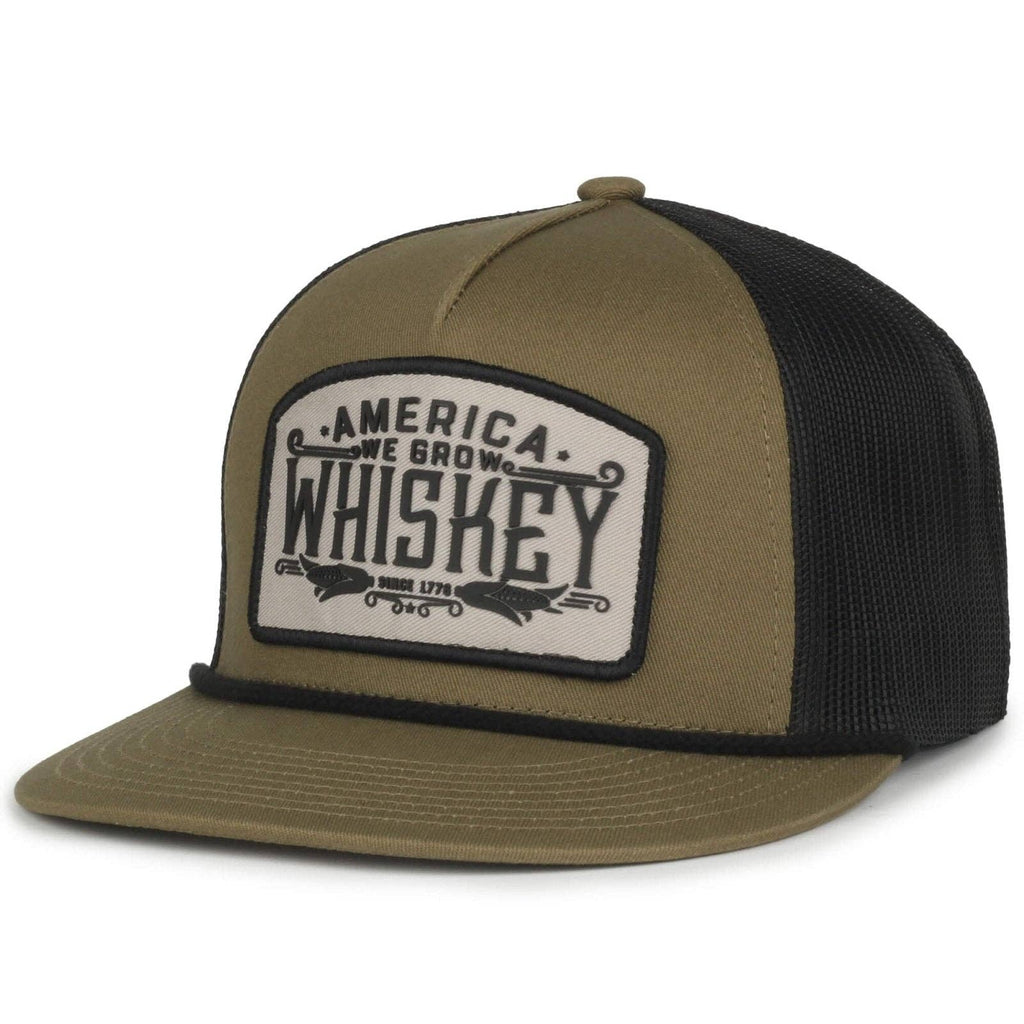 We Grow Whiskey Hat - Flat