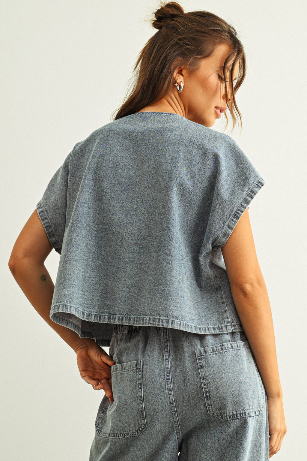 Bluebell Tie Denim Top