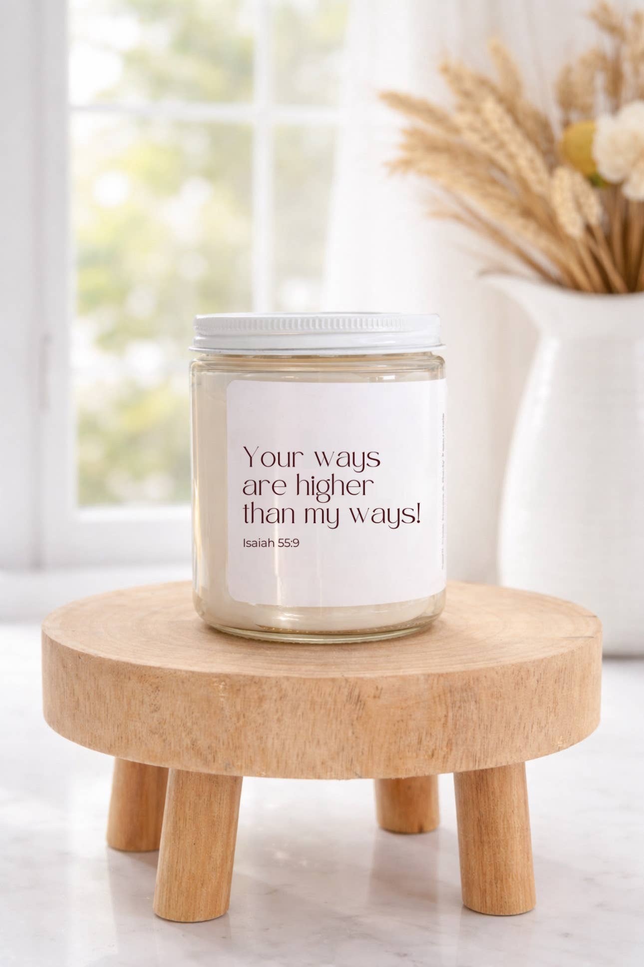 Isaiah 55:9 - Bible Verse Candles -7oz. Soy Wax 