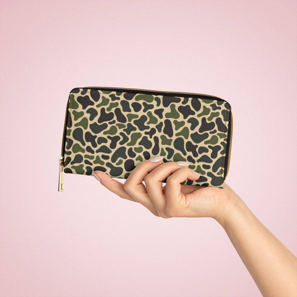 Old Skool Duck Camouflage Womens Zipper Wallet