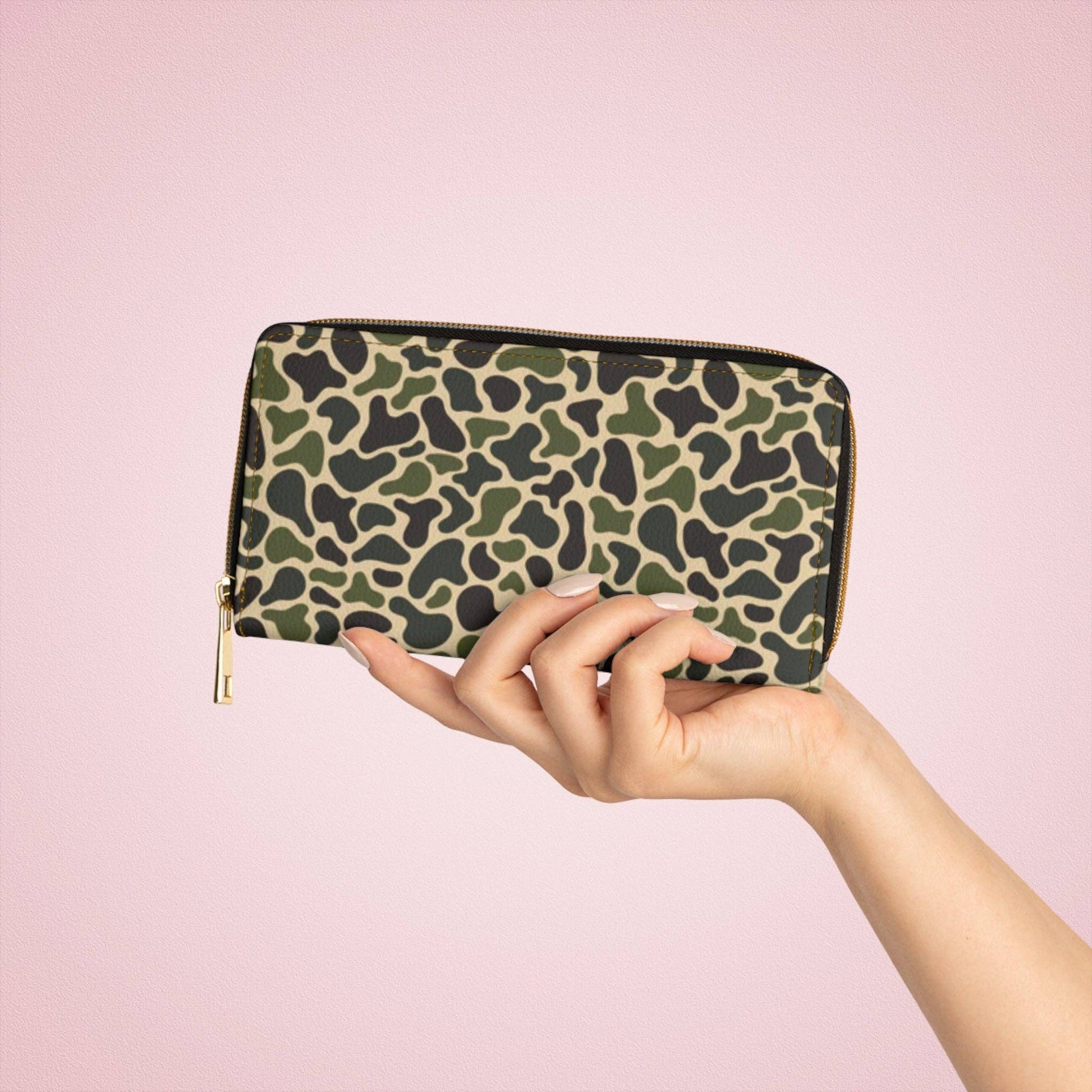 Old Skool Duck Camouflage Womens Zipper Wallet
