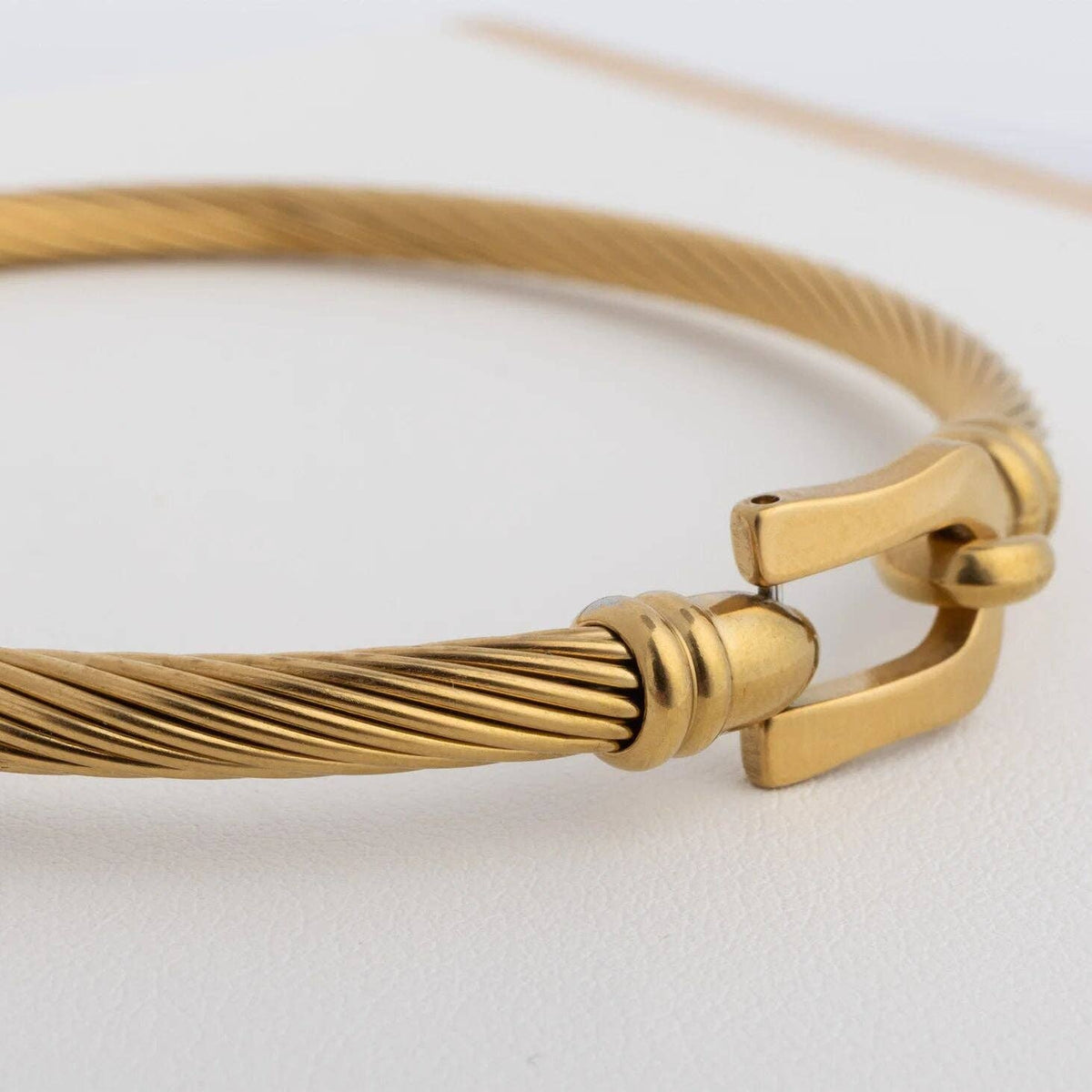 Buckle Clasp Bangle Bracelet