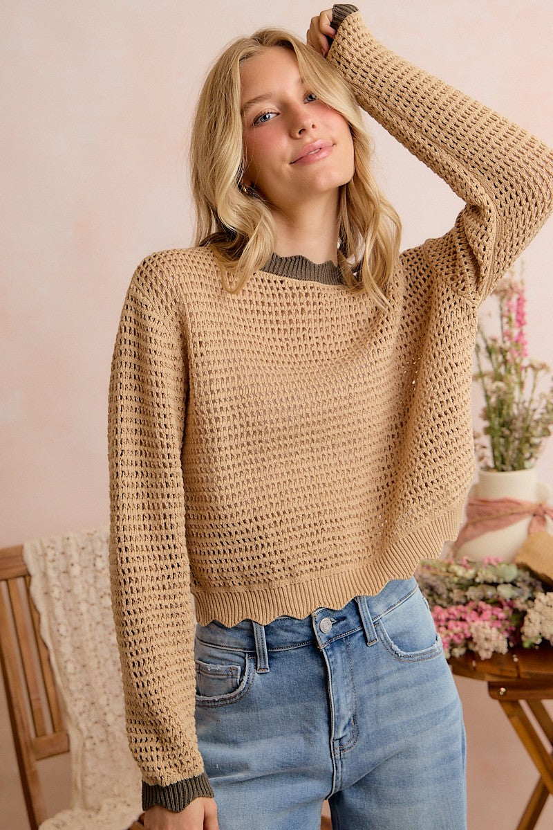 The Oakleigh Scallop Sweater