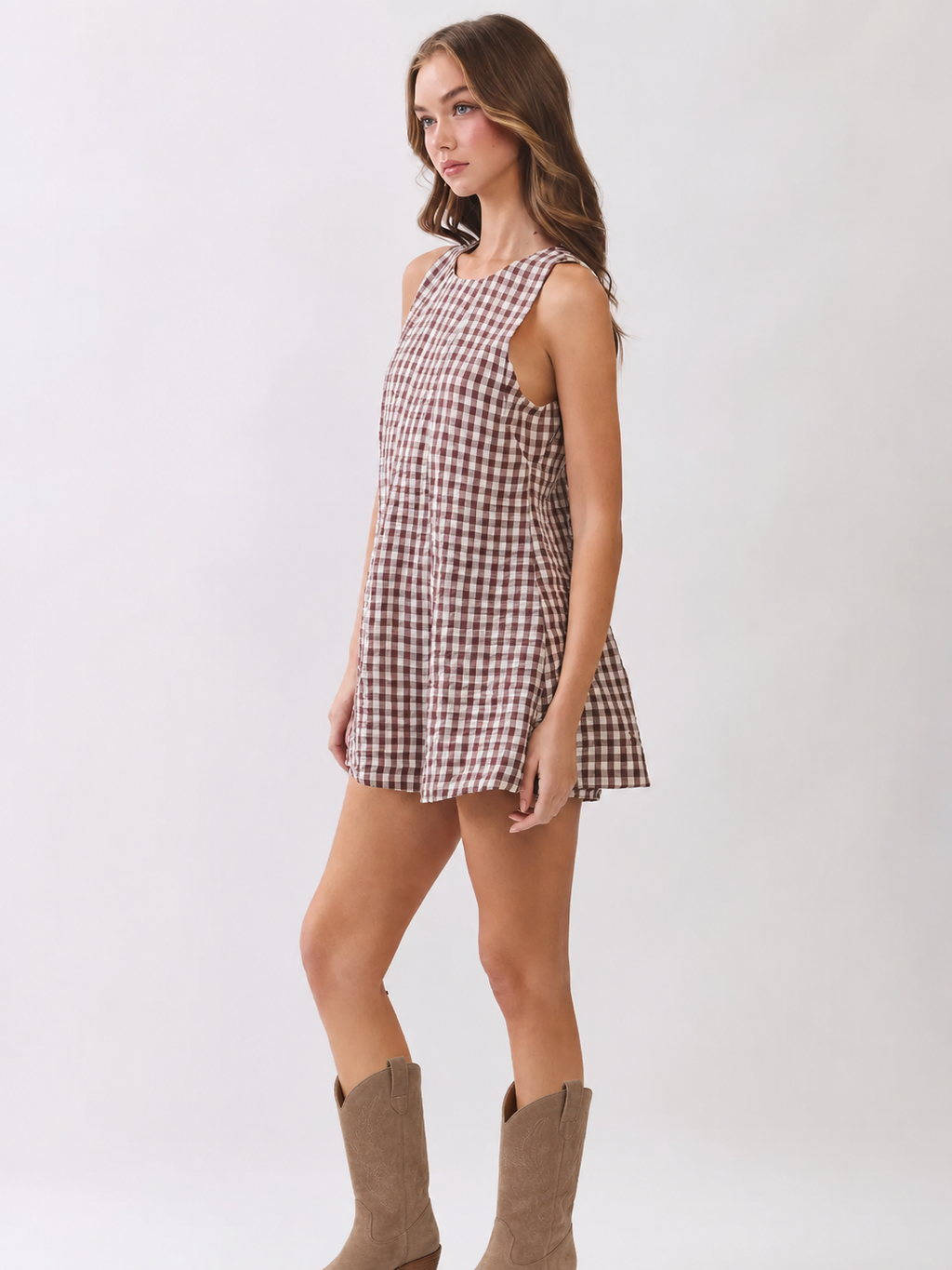 The Sweet Magnolia Gingham Romper