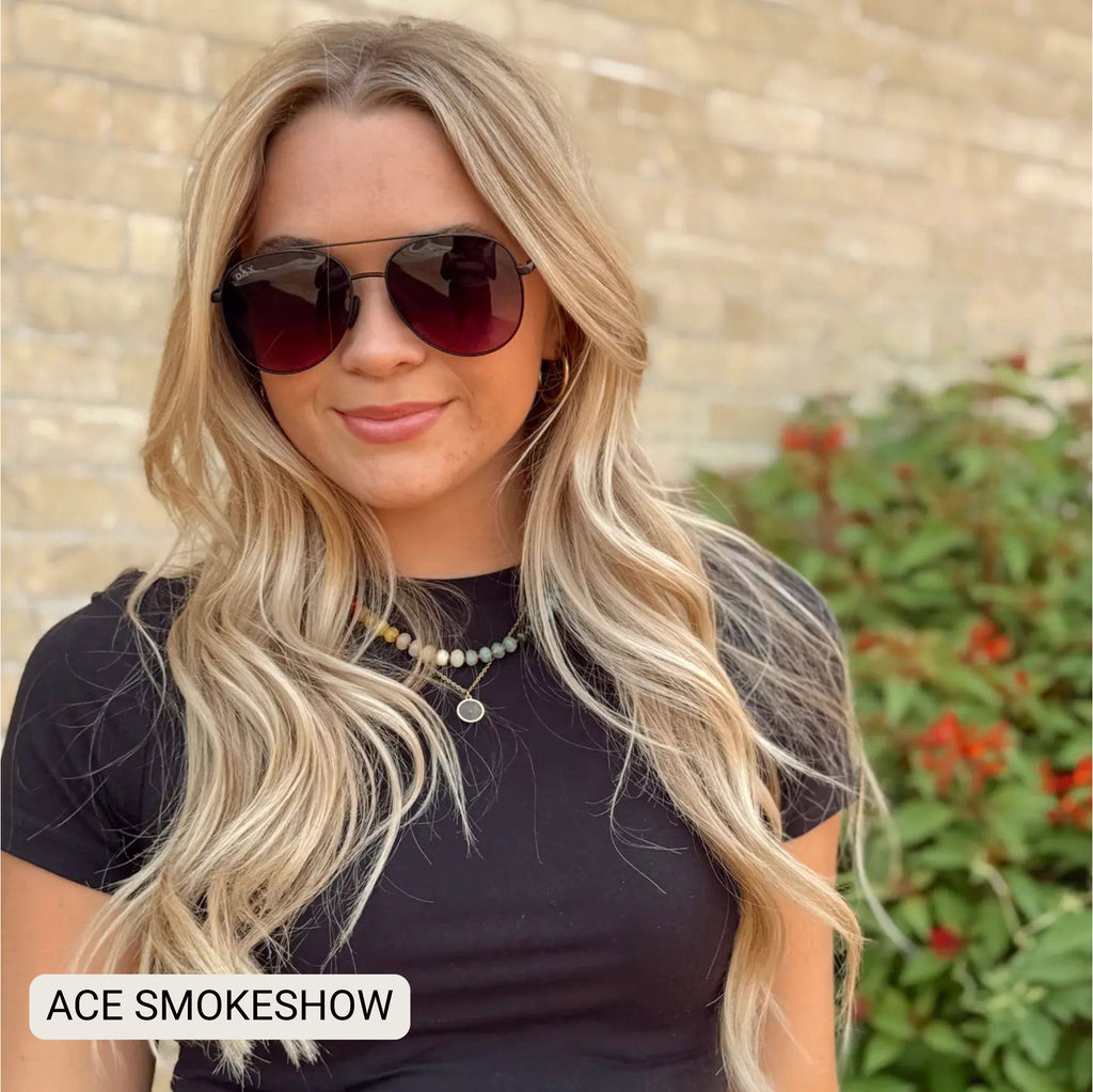 Unisex Aviator Sunglasses – Polarized Hair-Friendly