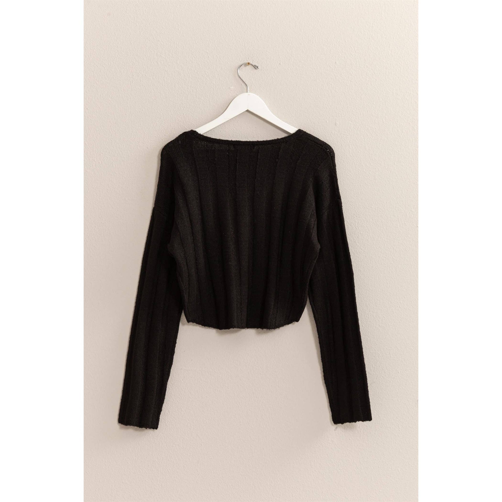 Midnight Crop Sweater