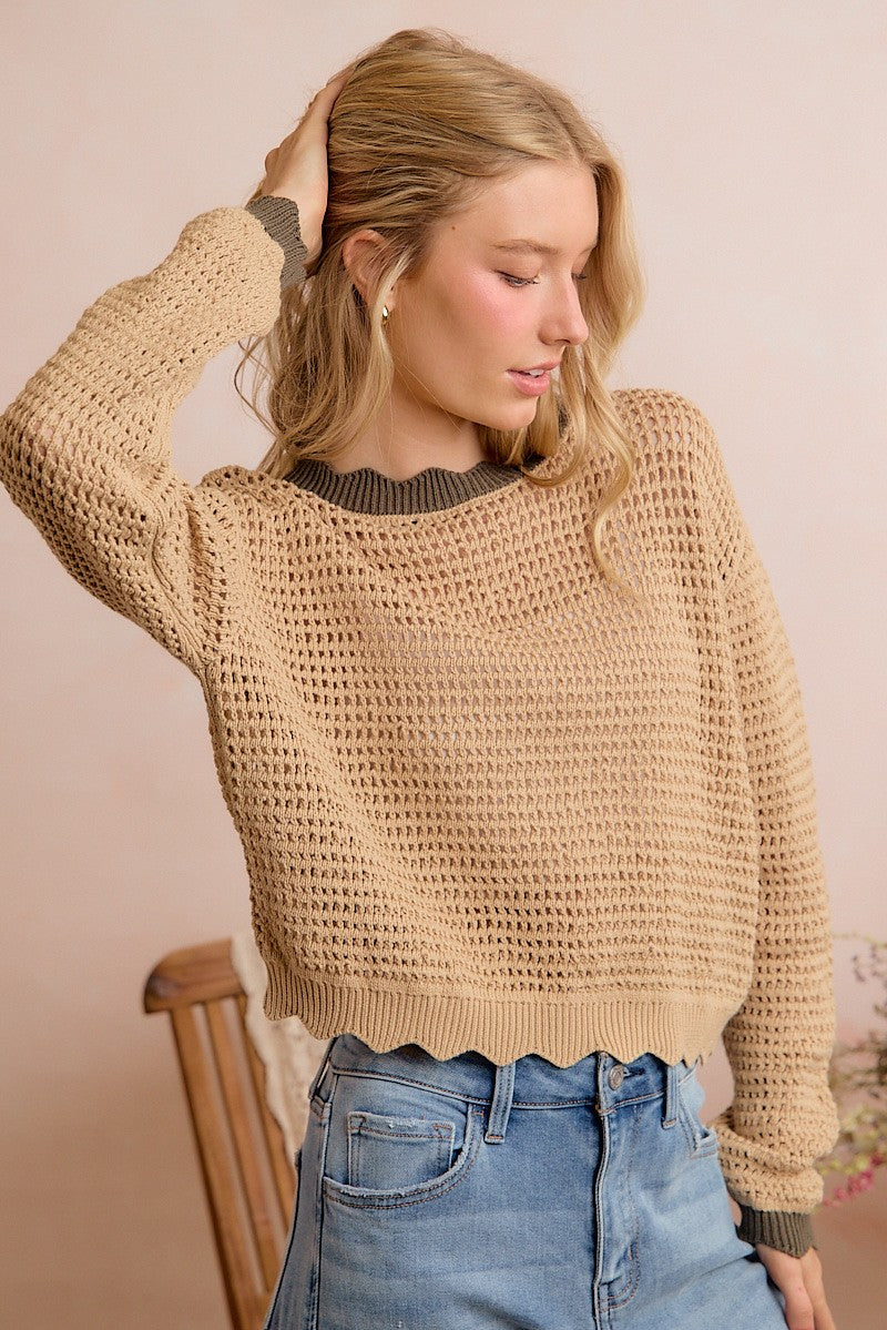 The Oakleigh Scallop Sweater
